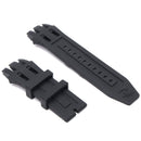 Black Replacement Soft Silicone Rubber Watch Band Strap Kit For Invicta SUBAQUA