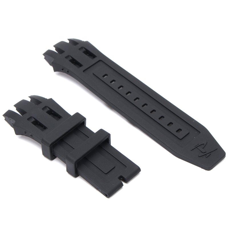 Black Replacement Soft Silicone Rubber Watch Band Strap Kit For Invicta SUBAQUA