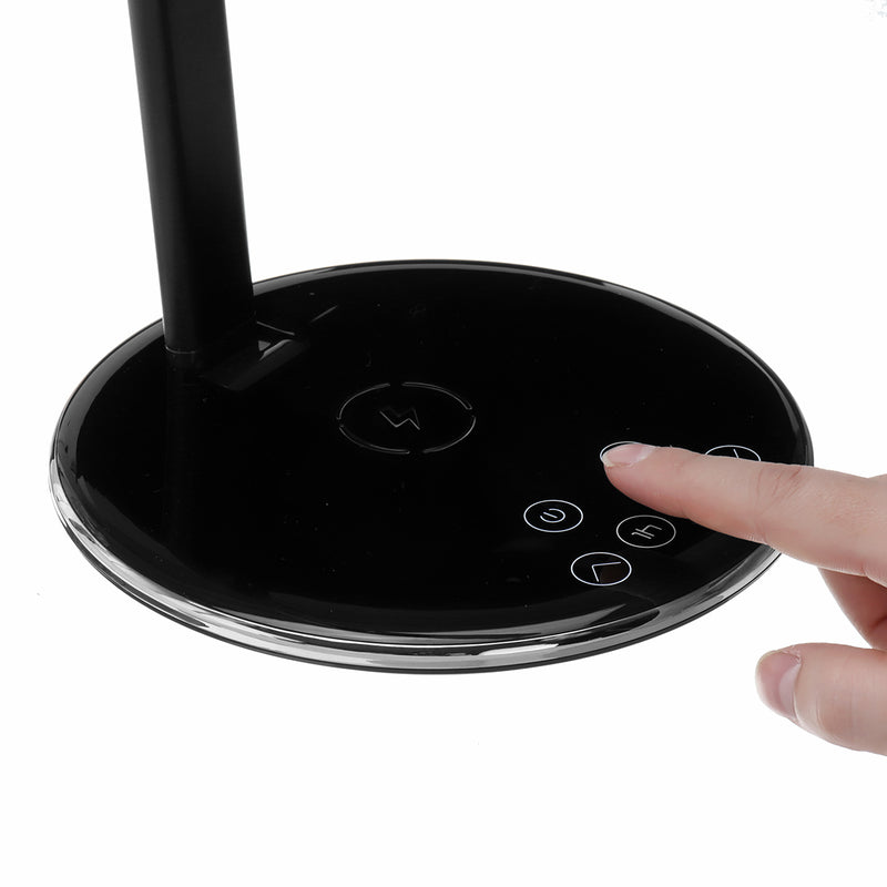 10W Qi Wireless Charger LED Desk Lamp Phone Holder For iPhone XS Max XS 8 Plus Samsung Galaxy S10 Plus Huawei P30 Pro All Qi-enabled Devices
