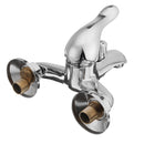 Metal Triple Cold and Hot Bathroom Faucet Chrome Bath Shower Water Tap