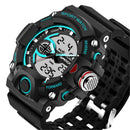 SANDA 715 Dual Display Multi-function Sport Stopwatch Outdoor Fashion Men Digital Watch