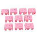 10Pcs Pink Silicone Case for Hotend Heating Block Protective Cover 280 for 3D Printer