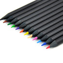 12 Colors Wooden Drawing Charcoal Pencils Black Soft Painting Sketch Fine Art Pencil