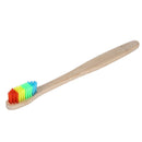 Natural Bamboo Charcoal Toothbrush Toothpaste Kit Rainbow Bamboo Soft Whitening Toothbrush