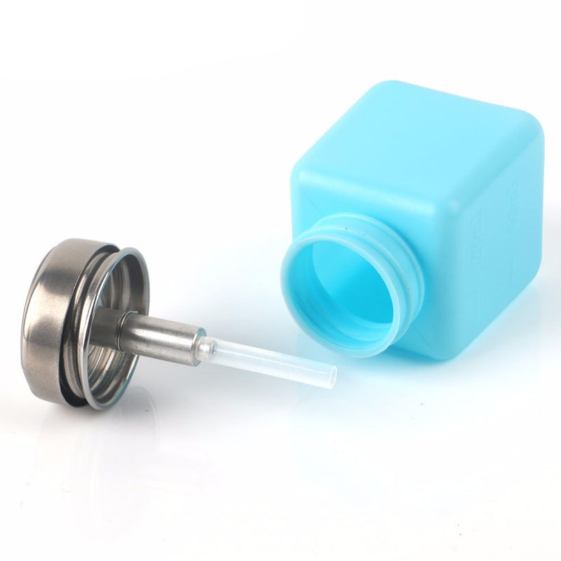 120ML Empty Liquid Alcohol Press Bottle Glue Residue Remover Clean Tool Portable Dispenser Pump