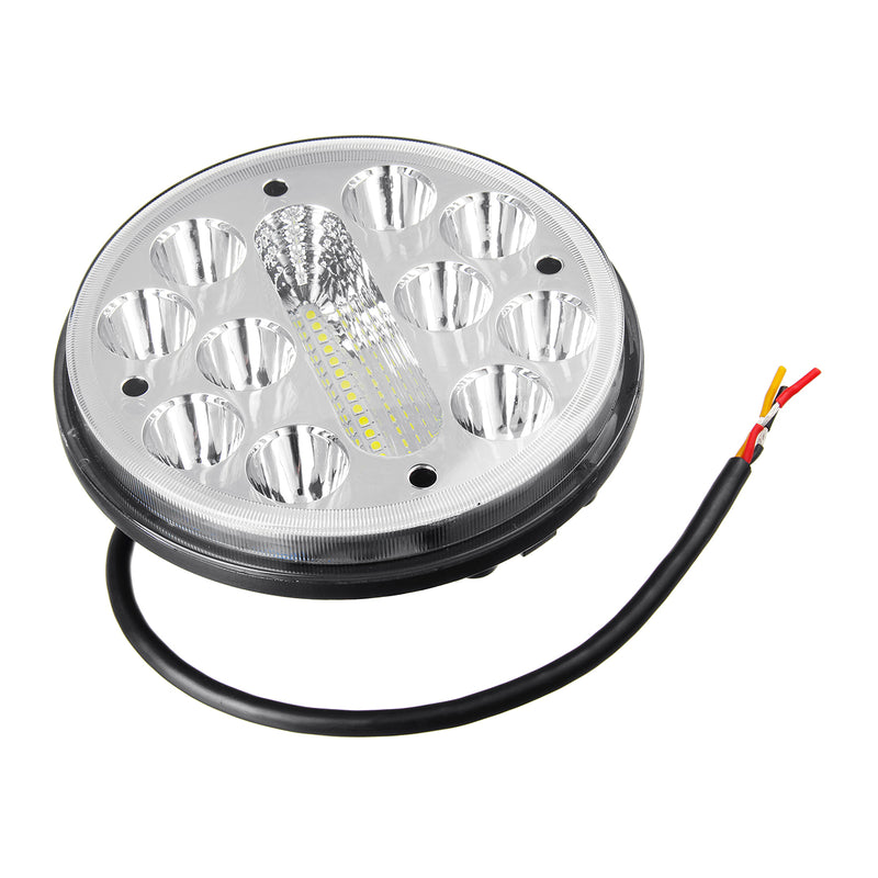5 inch 80W 9V-32V 12V 25 LED Work Light Spot Round Motorcycle Driving Fog Lamp Offroad ATV 4WD