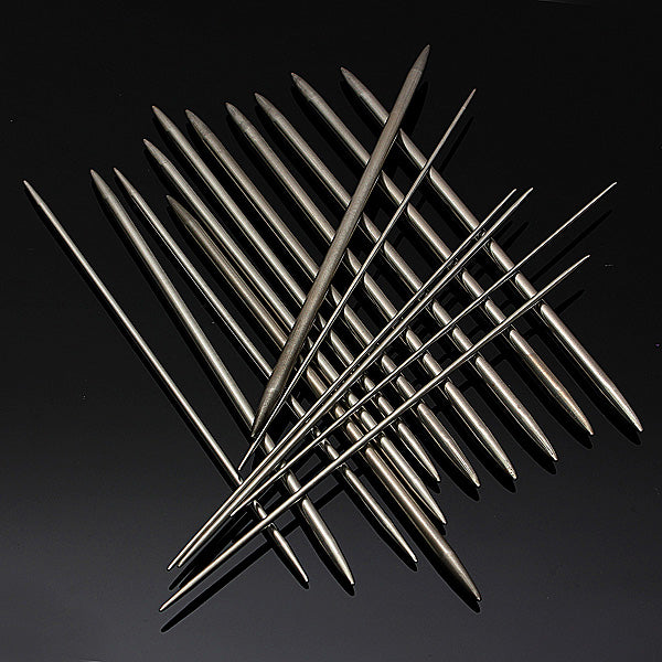 55pcs 11 Sizes Stainless Steel Double Pointed Knitting Needles Hat Sweater Scarf Crochet Hook