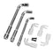 L-Type Extruder Nozzle Hexagonal Sleeve Wrench with Fork Replacement Tool Kit for 3D Printer