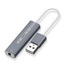 Bakeey 2 in 1 USB Adapter USB to 3.5mm Audio Cable USB External Sound Card Headset Audio Adapter