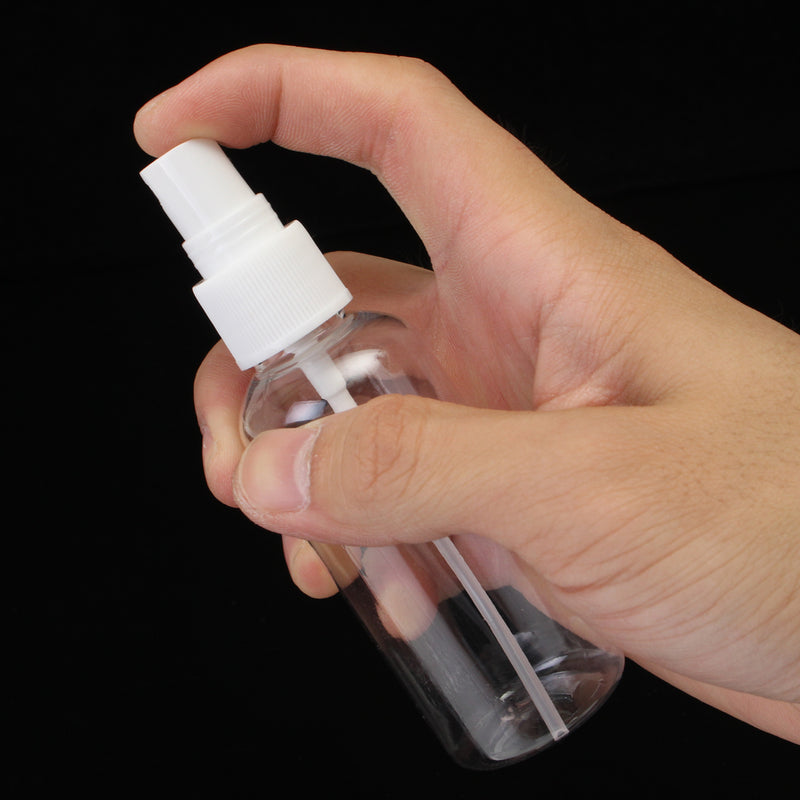 10Pcs 60ml Empty Spray Pump Bottles Transparent Plastic For Travelling