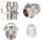 10PCS 3MM Round Chrome Metal Plastic LED Lamp Light Base Emitting Diode Bezel Holder
