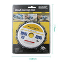 5 Inch Yellow/Purple Grinder Chain Disc 22mm Arbor 14 Teeth Wood Carving Disc For 125mm Angle Grinder