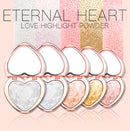 Glow Kit Highlighter Makeup Shimmer Face Body Heart Highlighter Blush Palette Illuminator Highlight Contour Golden Bronzer