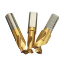 Drillpro 3pcs 6.5mm 8mm 10mm HSS CO Spot Weld Sheet Metal Hole Cutter Solder Joint Removal Drill Bits Tools Kit