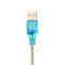 Translucent USB To RS232 Serial 9 Pin Converter Cable Adapter