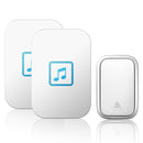 CACAZI FA86 Self-powered Waterproof Wireless Doorbell 1 Transmitter to 1 Receiver Home Call Ring Bell No Battery Required Button 150M Remote