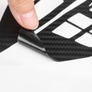 Carbon Fiber Pattern Car Steering Wheel Control Stickers Decal Trim for Mitsubishi ASX Lancer