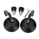7/8inch Round Handlebar Rearview Mirrors Universal Motorcycle Handle Bar End Cafe Racer