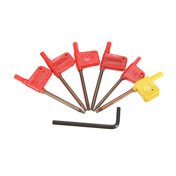 7pcs 12mm Shank CNC Lathe Turning Tool Holder Set With Carbide Inserts