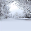 8x8FT Winter Lonely Forest Photography Backdrop Background Studio Prop