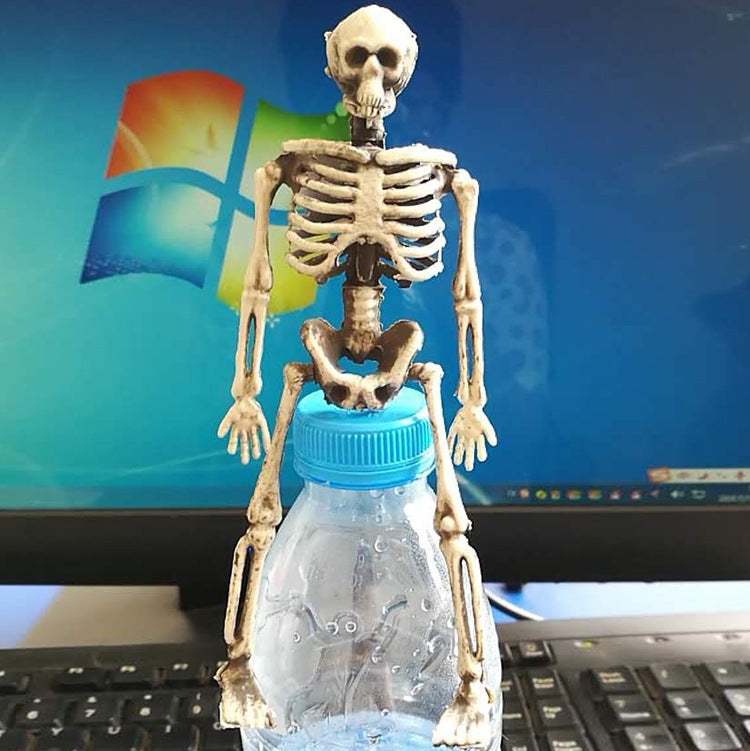 15cm Skeleton Escape Haunted House Halloween Skull Decoration Hanging Plastic Skeletons Tricky