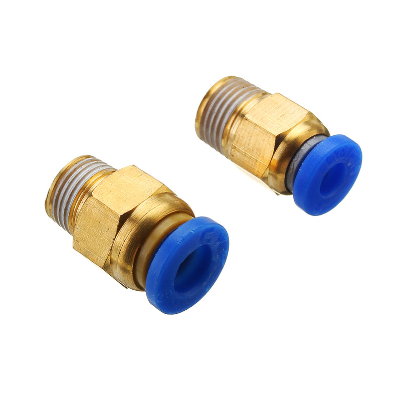 1.75mm/3mm Brass Pneumatic Connector Quick Joint For 3D Printer J-head Remote Extruder