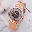 LVPAI P732 Rose Gold Elegant Design Women Wrist Watch Fashionable Analog Quartz Watch