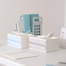 XIAOMI Ecosystem Deli Desktop Storage Box Cosmetic Makeup Case 2/4 Grids Drawers Office Desk Accessories Organizer Pen Pencil Holder 8904/8905