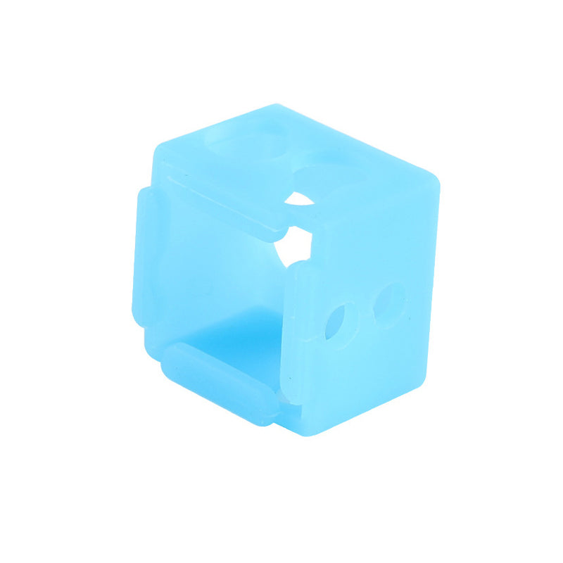 XCR-NV6 Aluminum Heating Block Silicone Sock Protective Case for 3D Printer Hotend Nozzle