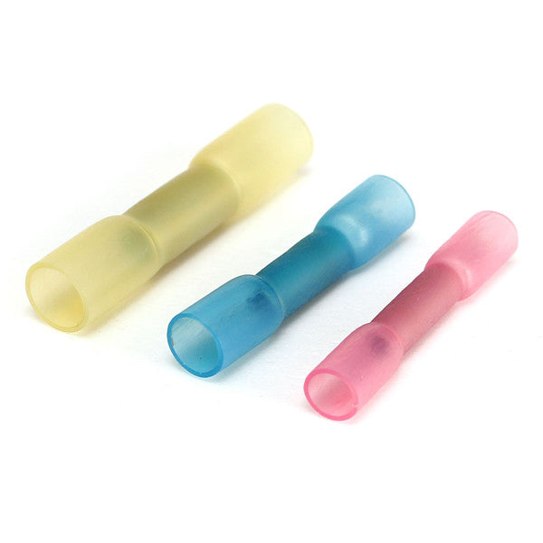 Excellway HS01 100pcs Heat Shrink Wire Crimp Terminals BUTT Waterproof Connector