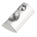 Drillpro 50pcs 30 Series Round Roll T Slot Elastic Nut Spring Nut for 30 Series Aluminum Profile