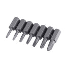 BROPPE 44Pcs S2 Screwdriver Bit Set Phillips Slotted Torx Hex Screwdriver Bits with Extension Rod 1/4 Inch Hex Shank
