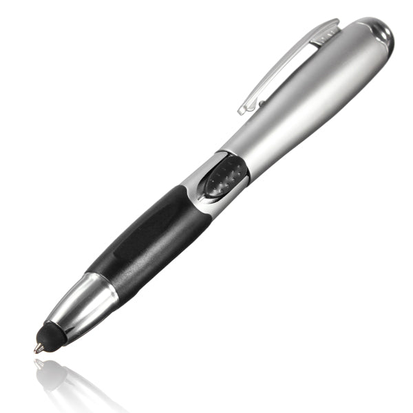 3 in 1 Capacitive Tough Screenn Pen with LED Flashlight Ballpoint Pen