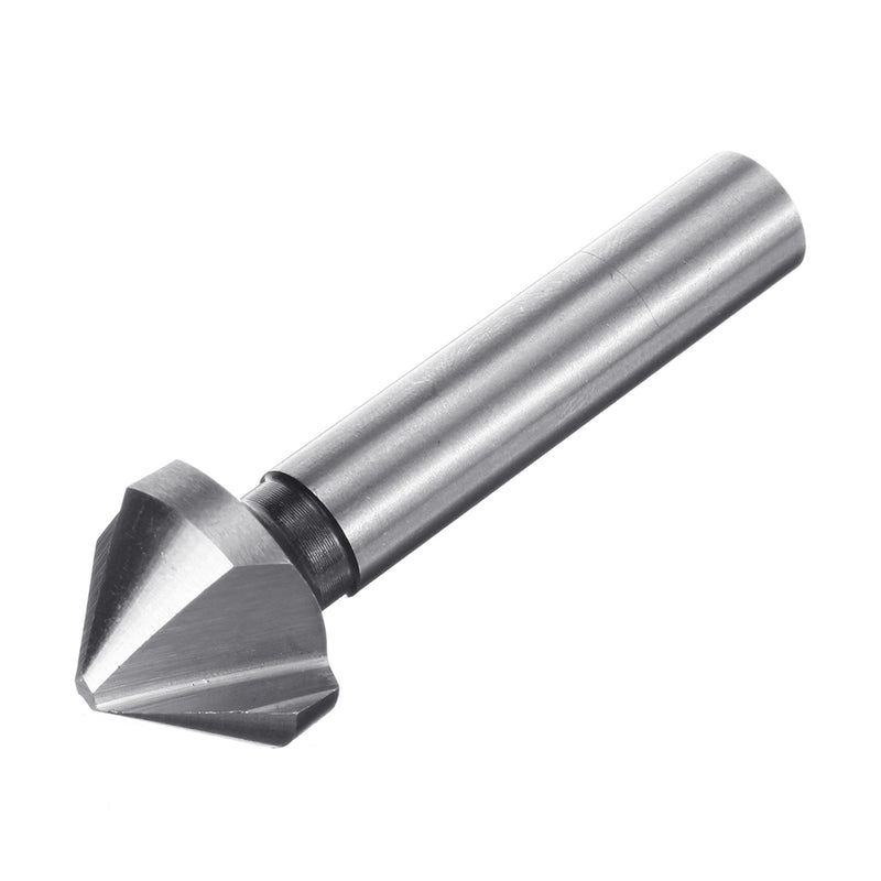 6pcs 90 Degree 3 Flute Countersink Deburring Tapered Drill HSS Bit Screw Set With Box