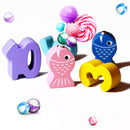 Preschool Learning Montessori Math Counting Board Digital Shape Pairing Educational Toys