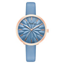 Colorful Leather Strap Simple Dial Fashion Gold Needle Ladies Dress Women Quartz Watch