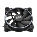 PCCooler 12V DC 12cm Both Side RGB Light Computer Case Cooling Fan D Port 4Pin PC Cooler Heatsink