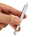 3-12mm Ceramic Tile Drill Bit Cemented Carbide Triangle Spear Point Head Tools Kit