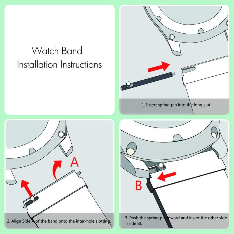 20mm Nylon Canvas Watch Band Watch Strap Replacement for Amazfit GTS Smart Watch