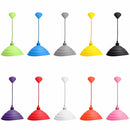 E27/E26 Pendant Lamp Holder Colorful Silicone Folding Lampshade Ceiling Light Socket AC 110-240V