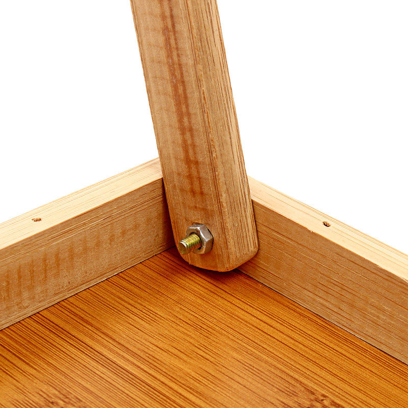 Bamboo Wooden Table Bed Tray With Folding Legs Serving Breakfast Lap Tray