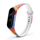 Colorful Pattern Watch Band Watch Strap Silicone Strap for Xiaomi Miband 4 Miband 3