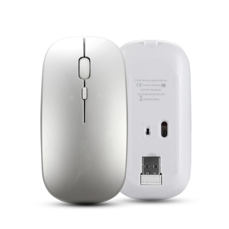 HXSJ M90 2.4G Wireless Rechargable Mouse with USB Receiver for Office PC Laptop
