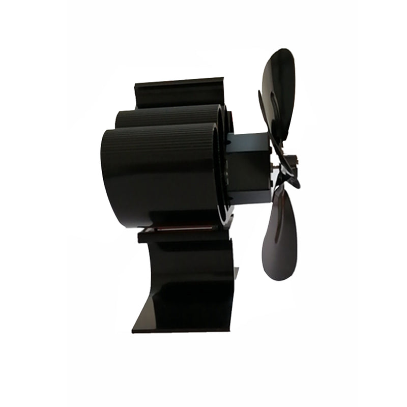 Fireplace Fan 4-Blade Heat Powered Stove Fan for Wood Log Burner Ultra Quiet Warm Air Eco-Friendly Fan