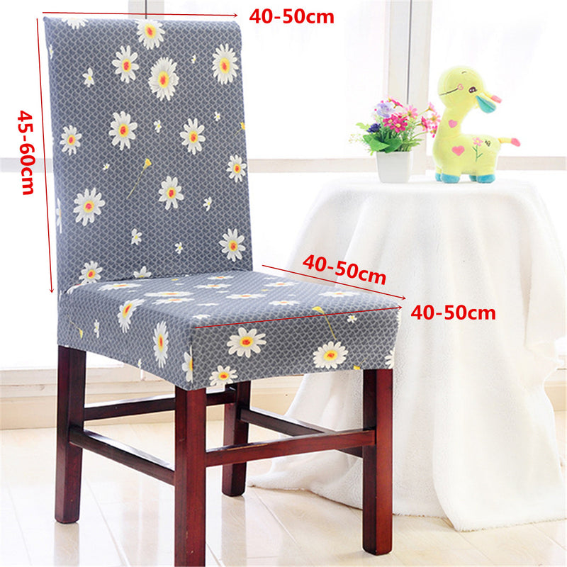 Household Chair Cover Elastic Anti-fouling Seat Sub-set Chairs Cover For Hotel Dining Office