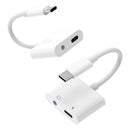 Bakeey 2 in 1 Type C to 3.5mm Headphone Audio Jack & Type C Charging Adapter Cable For Huawei P30 Pro Mate 30 Xiaomi Mi9 9Pro S10+ Note 10 5G