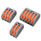 Excellway 60Pcs 2/3/5 Holes Spring Conductor Terminal Block Electric Cable Wire Connector