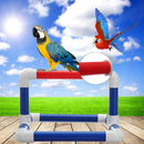 Large PVC Parrot Perch Play Gym Stand Birds Training Playing Platform Tray Tablet Stand