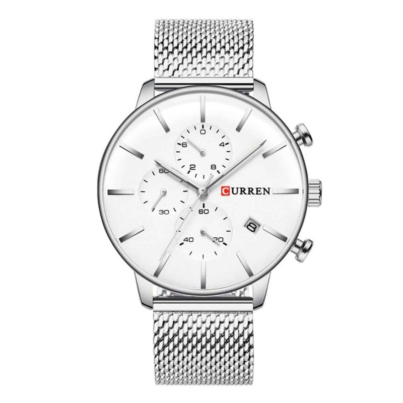 CURREN 8339 Fashion Business Men Watch Light Luxury Waterproof Large Dial Quartz Watch