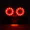 LED License Plate Brake Tail Turn Signal Dual Light For Motorcycle Bobber Cafe